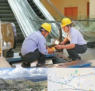 نصاب پله برقی در رودهن