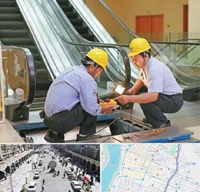 نصاب پله برقی در نادری اهواز