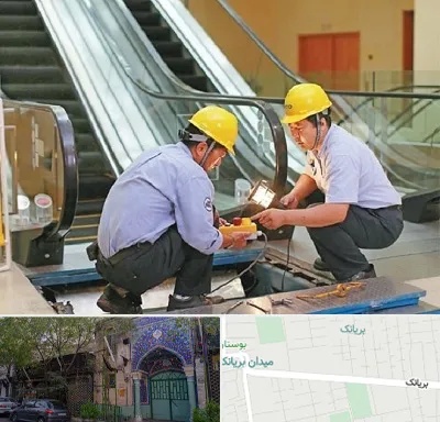 نصاب پله برقی در بریانک