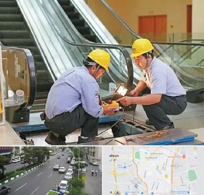 نصاب پله برقی در ستارخان 