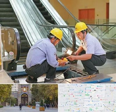 نصاب پله برقی در منطقه 12 تهران