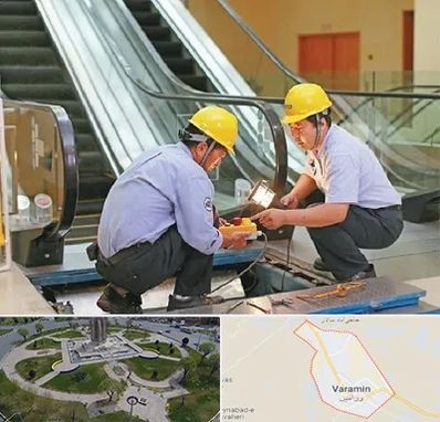 نصاب پله برقی در ورامین