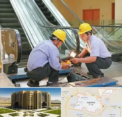 نصاب پله برقی در نجف آباد