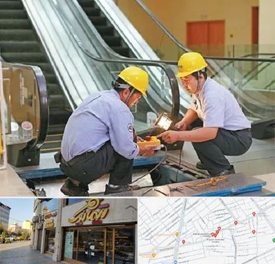 نصاب پله برقی در عطاران قم