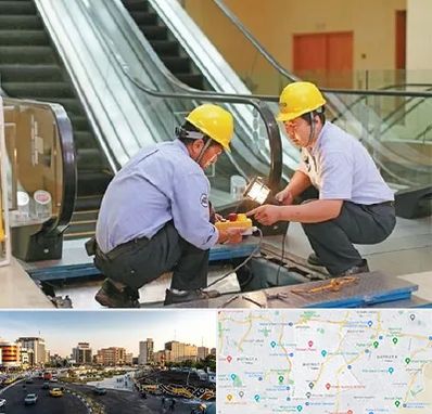 نصاب پله برقی در منطقه 7 تهران