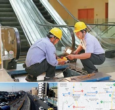 نصاب پله برقی در پیروزی