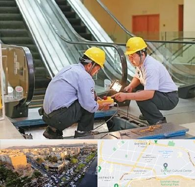 نصاب پله برقی در تهرانپارس 