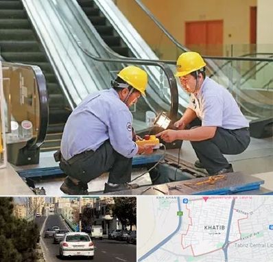 نصاب پله برقی در خطیب تبریز