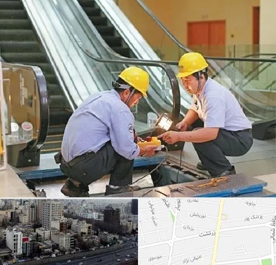 نصاب پله برقی در زرتشت