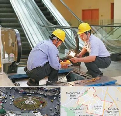 نصاب پله برقی در فردیس کرج