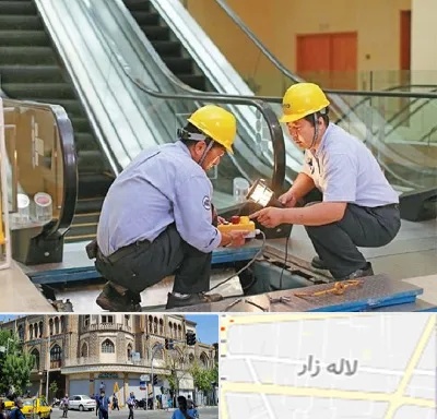 نصاب پله برقی در لاله زار