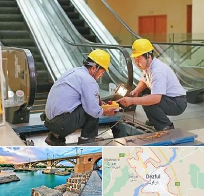 نصاب پله برقی در دزفول