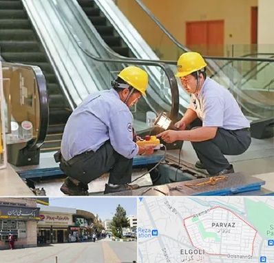 نصاب پله برقی در پرواز تبریز