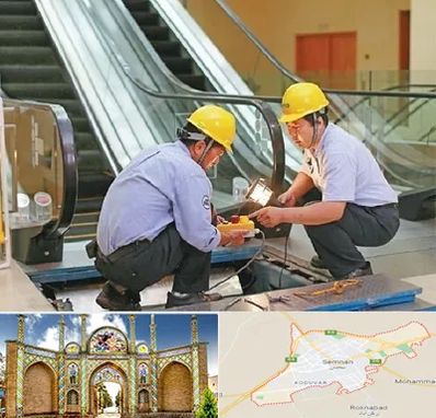 نصاب پله برقی در سمنان