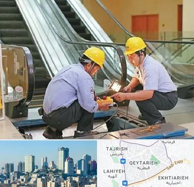 نصاب پله برقی در قیطریه 