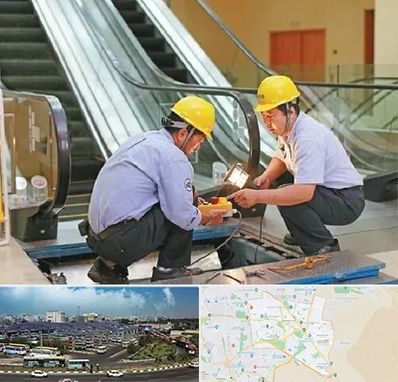 نصاب پله برقی در منطقه 15 تهران