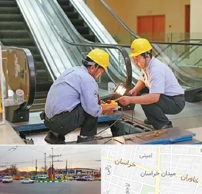 نصاب پله برقی در میدان خراسان