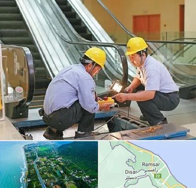 نصاب پله برقی در رامسر