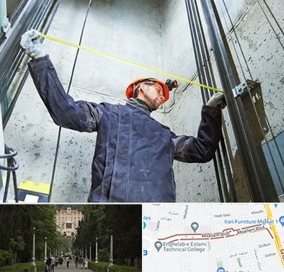 نصاب آسانسور در بلوار معلم رشت