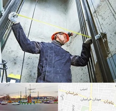 نصاب آسانسور در میدان خراسان