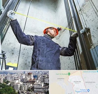 نصاب آسانسور در ولنجک 