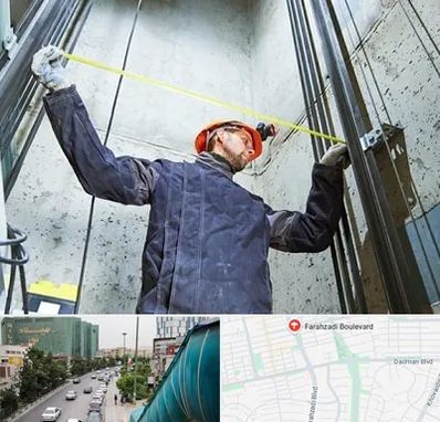 نصاب آسانسور در بلوار فرحزادی