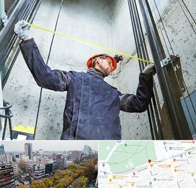 نصاب آسانسور در بلوار کشاورز