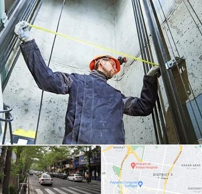 نصاب آسانسور در ظفر 