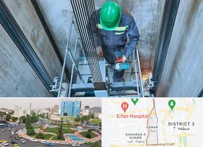 تعمیر آسانسور در ونک 