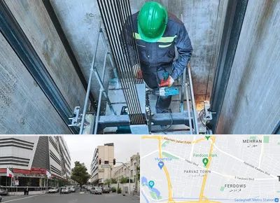 تعمیر آسانسور در بلوار فردوس 