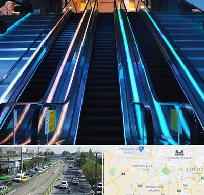 شرکت پله برقی در جنوب تهران