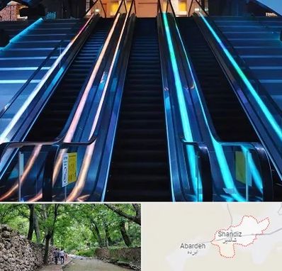 شرکت پله برقی در شاندیز مشهد