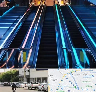 شرکت پله برقی در قدوسی شرقی شیراز