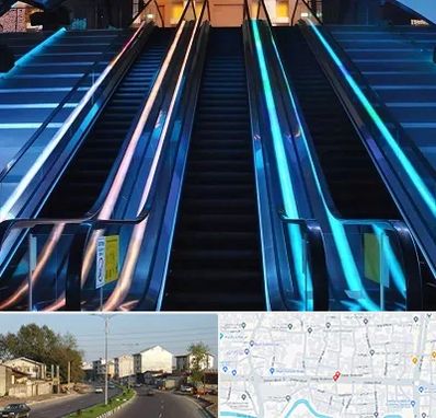 شرکت پله برقی در ضیابری رشت