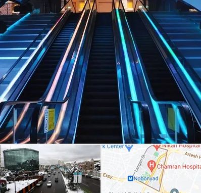 شرکت پله برقی در اقدسیه 