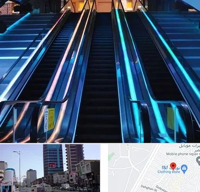 شرکت پله برقی در چهارراه طالقانی کرج