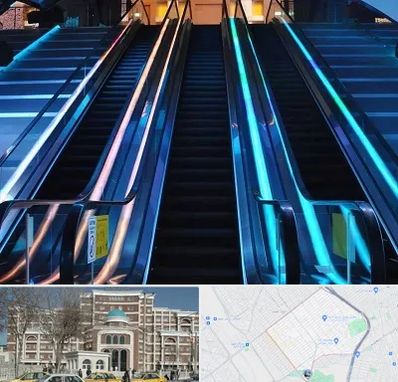 شرکت پله برقی در طلاب مشهد