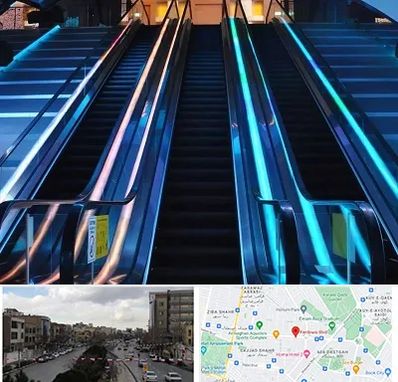 شرکت پله برقی در بلوار فردوسی مشهد