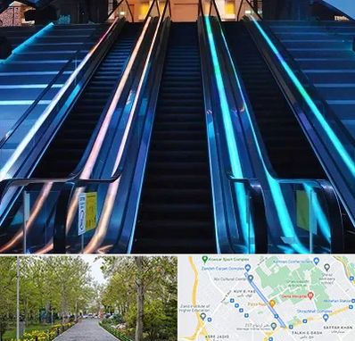 شرکت پله برقی در قدوسی غربی شیراز