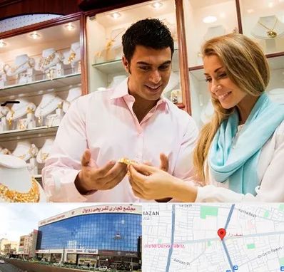 فروشگاه طلا و جواهر در نصف راه تبریز