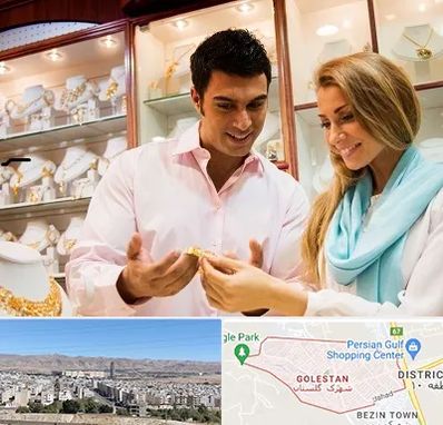 فروشگاه طلا و جواهر در شهرک گلستان شیراز