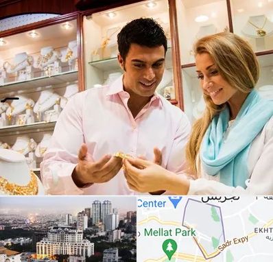 فروشگاه طلا و جواهر در الهیه 