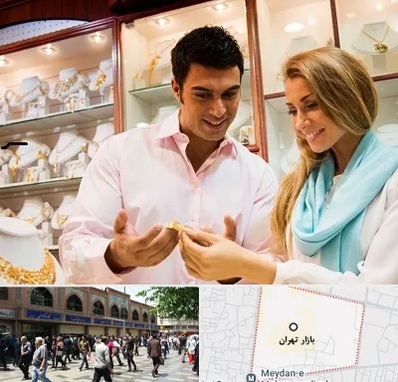 فروشگاه طلا و جواهر در بازار تهران