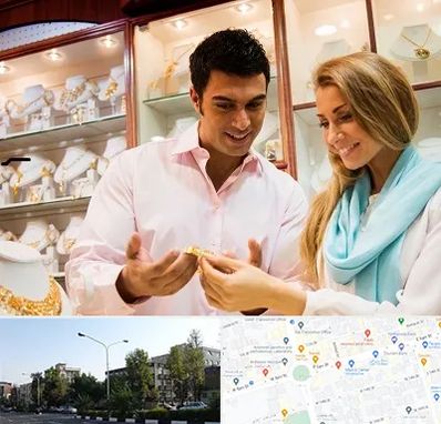فروشگاه طلا و جواهر در میدان کاج