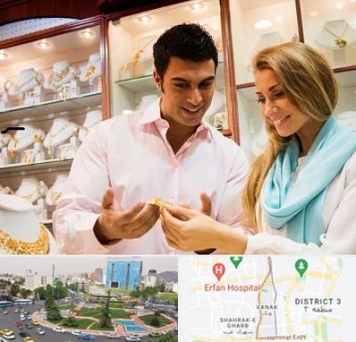 فروشگاه طلا و جواهر در ونک 