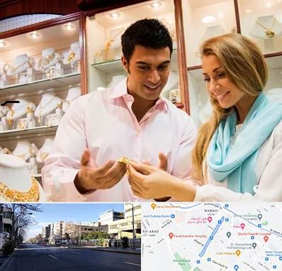 فروشگاه طلا و جواهر در خیابان ملاصدرا شیراز