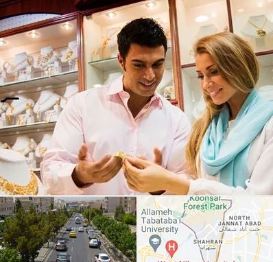 فروشگاه طلا و جواهر در شهران 