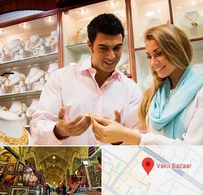 فروشگاه طلا و جواهر در بازار وکیل شیراز