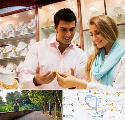 فروشگاه طلا و جواهر در فلکه گاز رشت