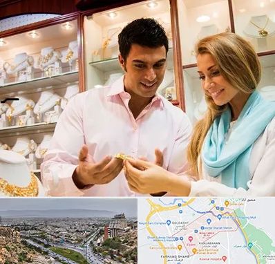 فروشگاه طلا و جواهر در معالی آباد شیراز